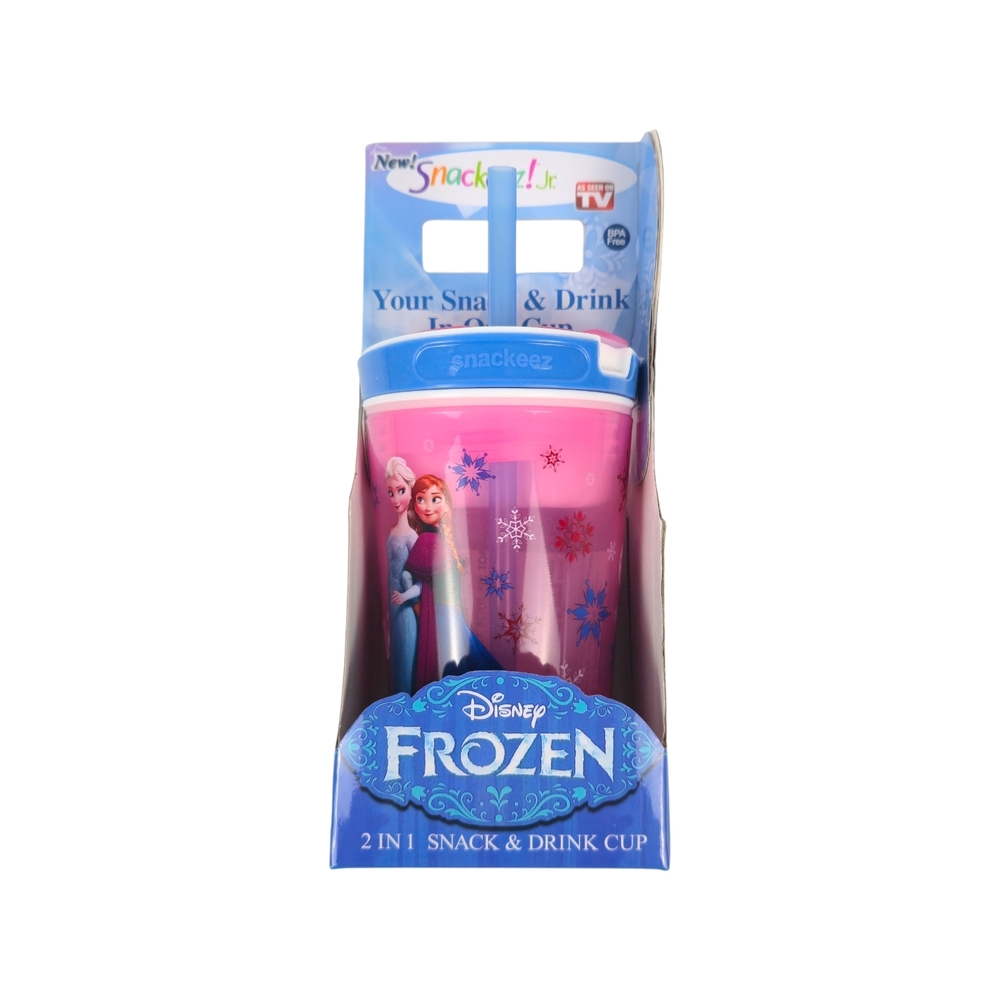 Disney Frozen Snackeez Jr. 2 in 1 Snack & Drink Cup - Elsa and Anna,
